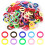 Elastici per capelli per neonati in morbido cotone, 2,5 cm, 200 pezzi, multicolore 1