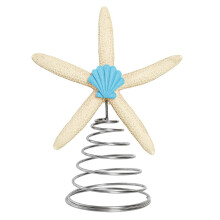 Estrella de mar artificial para la cima del árbol de Navidad (8,8 pulgadas)