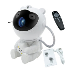 Lámpara proyector de galaxia con astronauta y control remoto