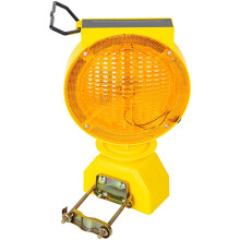 Kabellose Solar-Warnleuchte, bernsteinfarbene LED, 2-seitig