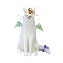 Adornos de animales de fieltro para Pascua, figuritas de lana de 5 pulgadas.