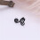 Boucles d'oreilles puces tendance, clips d'acupression, 1 paire 2