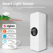 Détecteur de luminance Tuya ZigBee, blanc, 1 pièce