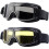 Gogle motocyklowe Vintage PU Leather 2 sztuki 1