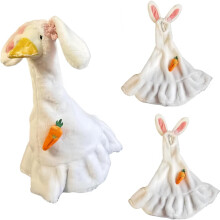Disfraz de conejito de Pascua impermeable de 23 pulgadas (2 piezas)