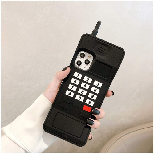 iPhone13Pro Max3D silikonskal – retro mjuk stötfångare, 1