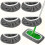 Flat Mop Replacement Covers Coral Fleece 5-Pack 1