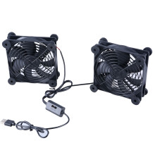 Ventilador USB dual de 120 mm y 5 V, 2000 rpm para refrigeración de componentes electrónicos.