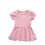Mädchen Sommerkleid, einfarbig, elastischer Bund, Größe 5M-4Y 1