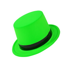 Kostymetilbehør i plast med flosshatt i fluorescerende farger, 1 stk.