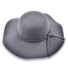 Britischer Retro-Wollhut mit breiter Krempe für Damen