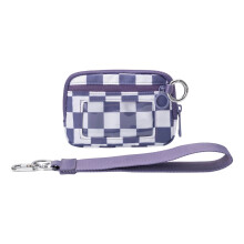Tragbare Handgelenktasche aus wasserdichtem, kariertem Nylon, 1 Stück
