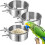 Edelstahl-Vogelfutternäpfe mit Klemme (3er-Pack) 1