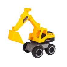 Baufahrzeug-Spielset: Muldenkipper, Bulldozer, Bagger