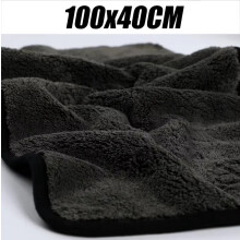 Mikrofiber motorsykkel rengjøringsklut dobbelt lag 2-pakning