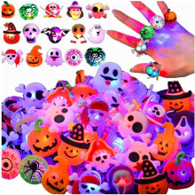 Halloweenske LED svietiace krúžky50 ks