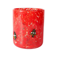 Kerstset met stippenpatroon van glaswerk, 6 stuks