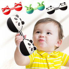 Baby Skallra Tyg Hantel Sandklocka 3 st