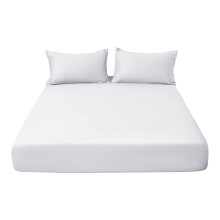Drap-housse en coton Witspace, poches profondes de 28 cm, couleur unie