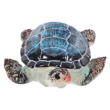 Figurine de tortue marine bleue, accessoire de jardin féerique, 1 ensemble