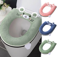 Katoenen toiletbrilhoes, zacht en wasbaar, met ritssluiting.