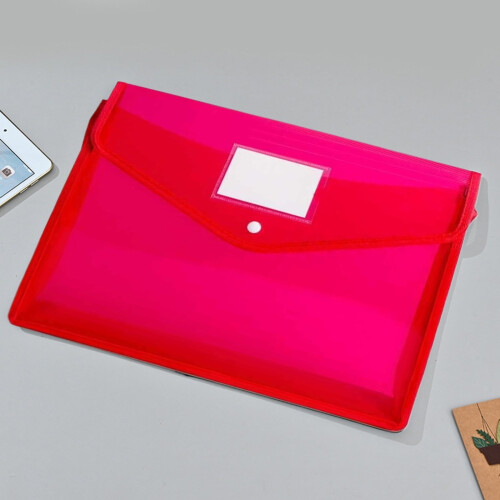 Heavy Duty Plastic Expanding File Folder Red Legal Size 2