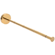 Tringle à vêtements murale en métal finition dorée (1 pièce)