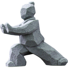 Tai Chi Statue Yin Yang Sandsten Skulptur 1 stk.