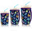 Neopren-Eiskaffeehüllen, 3er-Pack, Dunkelbutter 1