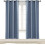 Painel de cortina blackout azul-pedra para cozinha, 42x72 polegadas 1