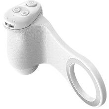 Magnetic Phone Stabilizer Hand Grip Zoom Remote Shutter Control Photography Video Aid White