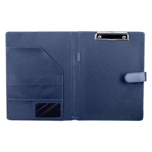Blue Padfolio Faux Leather Multi-function Portfolio with 1