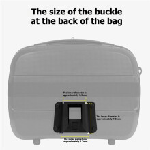 Borsa Anteriore per Bici Pieghevole EVA A Guscio Rigido Borsa per Manubrio Della Bicicletta Borsa per Cestino Della Bici A Rilascio Rapido per