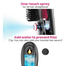 Draadloze Steilborstel met Spray Mist - Steilborstel, 3 Temperatuurinstellingen, 3000mAh Oplaadbaar