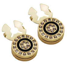 YIEMEEN rhinestone cufflinks for men 1 pair