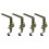 Schneeflocken-Strumpfhalter, Metall, Gold, 4er-Pack 1