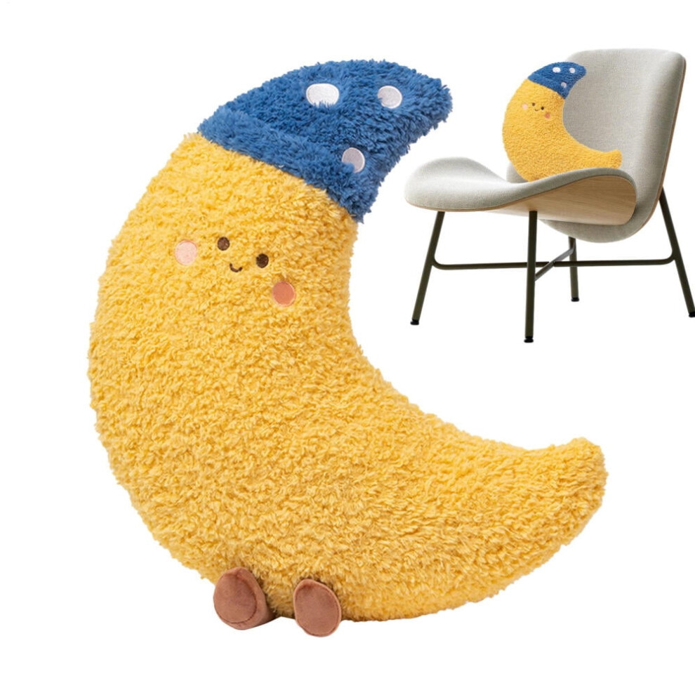 Sun Pillow Crescent Plush Lumbar Support Cushion