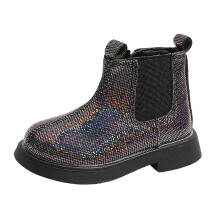 Toddler Boots Mesh Lace Breathable Black Size 3-3.5 Years