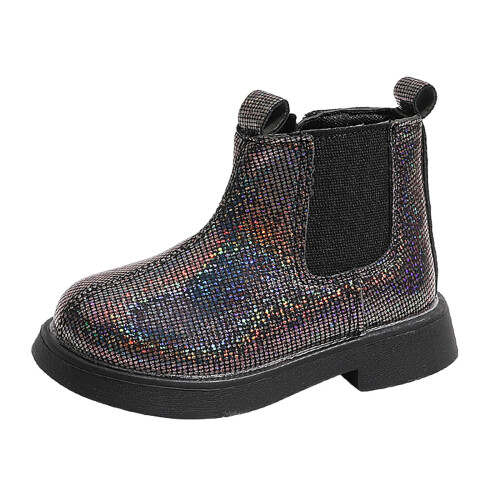Toddler Boots Mesh Lace Breathable Black Size 3-3.5 Years