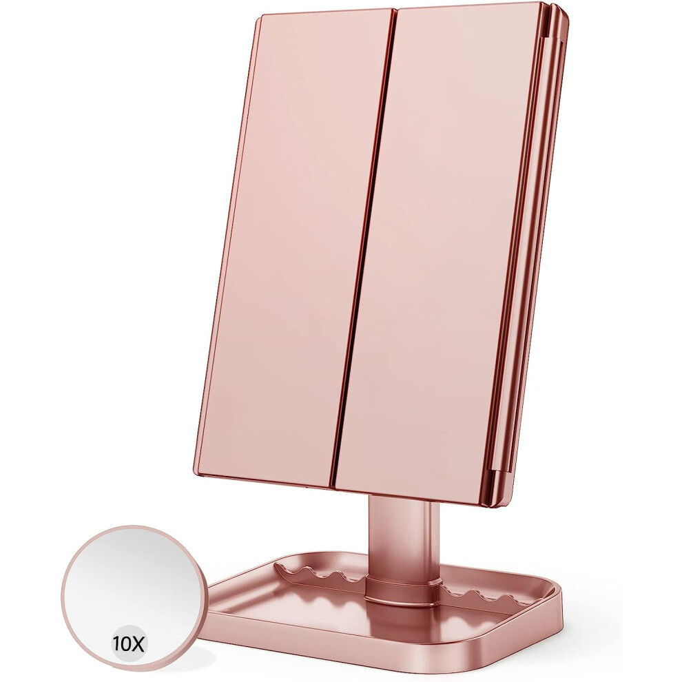 Makeup Mirror with LED Light and Touch Control
