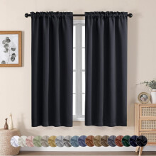 Rideaux occultants Halloween, 2 panneaux, 101,6 x 160 cm, tringle thermique