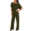 Damen Sommer Kurzarm Jumpsuit Hose 2