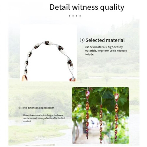 30cm Bird Repellent Reflex Startle Stick - Decorative Rotating Control - Keep Birds Away 1