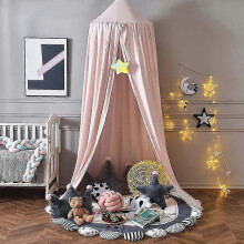 Baby Canopy Chiffon Crib Play Tent 240cm H x 260cm Hem