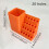 Orange CNC Drill Bit Organizer with Cup Holder Plastic Rack 4