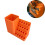 Orange CNC Drill Bit Organizer with Cup Holder Plastic Rack 2