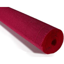 Italian crepe paper roll heavy-weight 180g Carmine Red