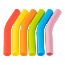 Puntali in silicone per cannucce, senza BPA, per uso alimentare, 6 pezzi per cannucce da 8 mm