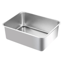 Lasagneform i rustfritt stål, rektangulær, 33 x 23 cm