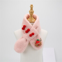 Fleece Boys Girls Scarf Winter Autumn Kids Warm Scarf Cute Thick Neck Warmer Solid Color Children Scarf 1-12Years